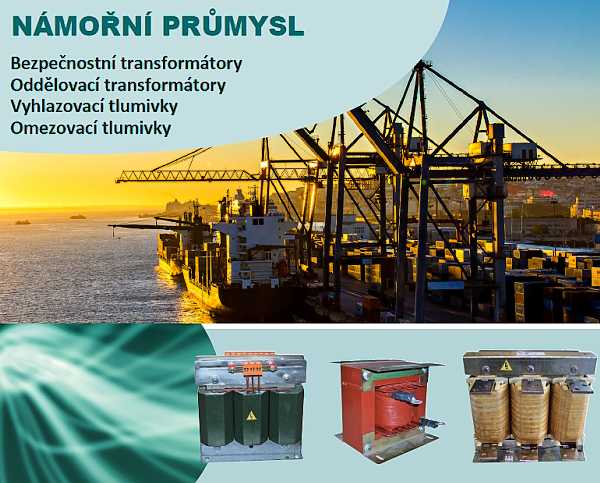 Transformátory pro námořní průmysl, RIA control a.s.