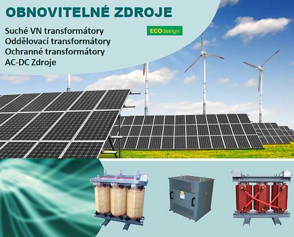 Transformátory pro obnovitelné zdroje, RIA control a.s.