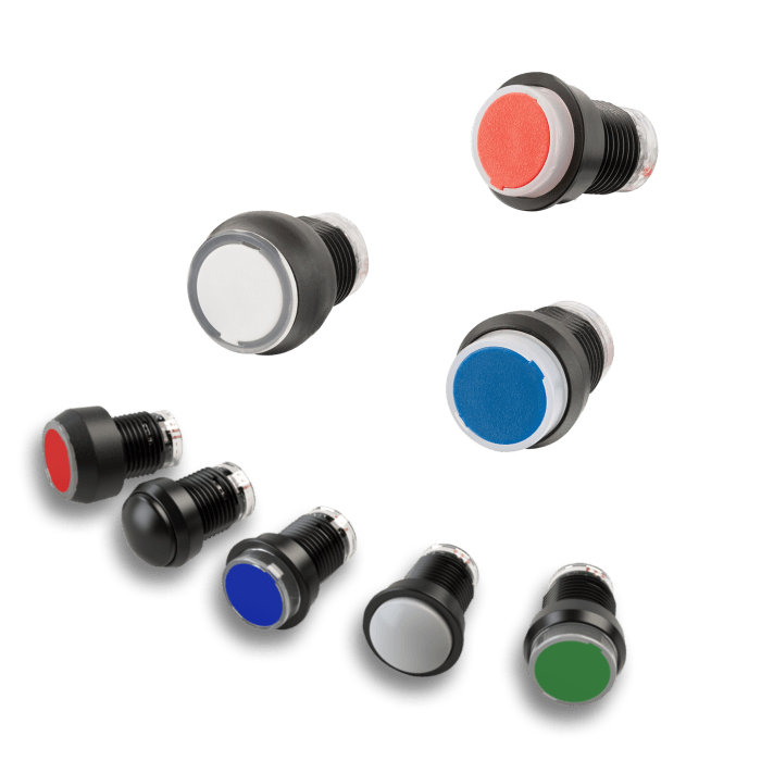 Hall-efekt podsvícené tlačítko IP67, výrobce Gessmann, dodavatel RIA control a.s.