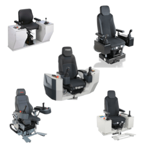 Jeřábová křesla, ovládací křesla a stanoviště obsluhy, výrobce Gessmann GmbH, dodavatel RIA control a.s.