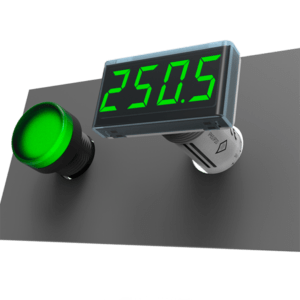 Montáž do otvoru 22,5mm, univerzální zobrazovač smyčky U, I (V, mA) typ ITP14-G, výrobce Akytec GmbH, dodavatel RIA control a.s.