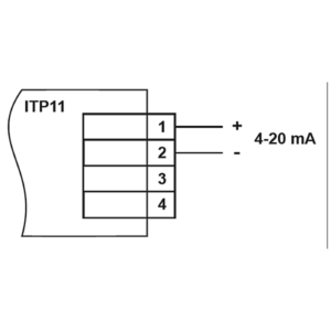 Zapojení Zobrazovače smyčky 4-20 mA typ ITP11-G, výrobce Akytec GmbH, dodavatel RIA control a.s.