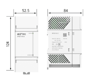 Napájecí zdroj 24V, 60W, na DIN lištu, typ BPS210-60.S, výrobce akYtec, dodavatel RIA Control