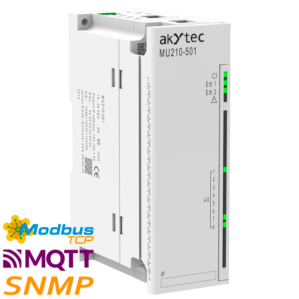 I/O modul MU-210-501 - analogové výstupy, 8x AO, výrobce AkYtec, dodavatel RIA control