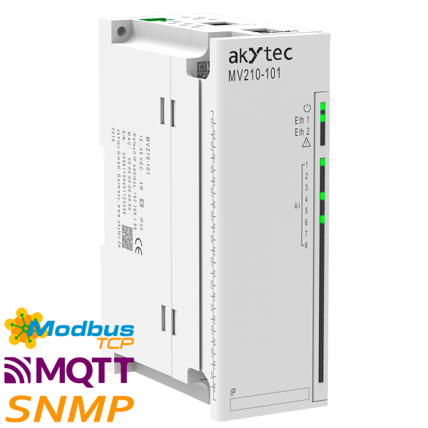 I/O modul MV-210-101 - analogové vstupy, 8xAI, výrobce AkYtec, dodavatel RIA control